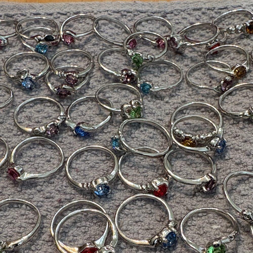 Colorful Gemstone Rings Collection - Picture 3 of 4